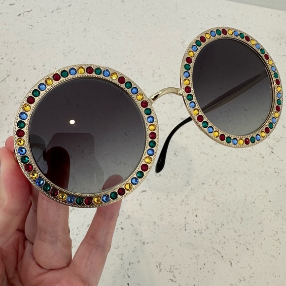 DOLCE & GABBANA ROUND SUNGLASSES - Picture 6 of 16